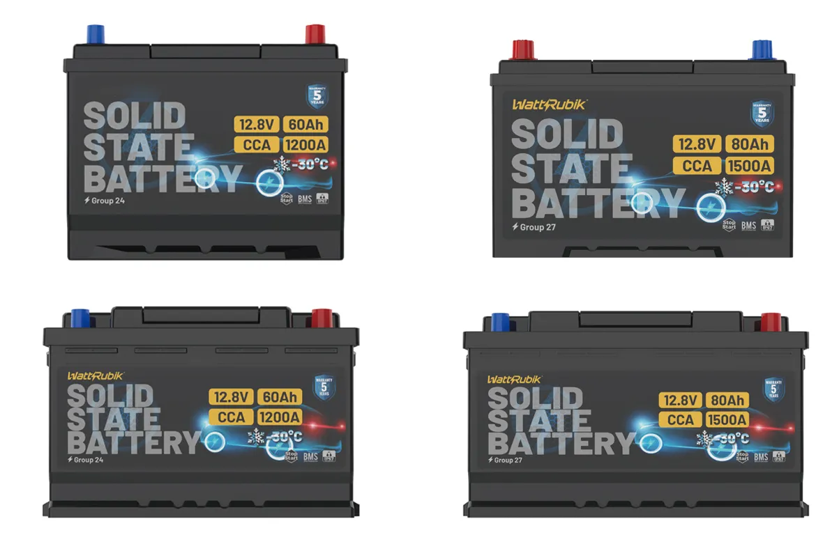 Start-stop solid-state batteries
