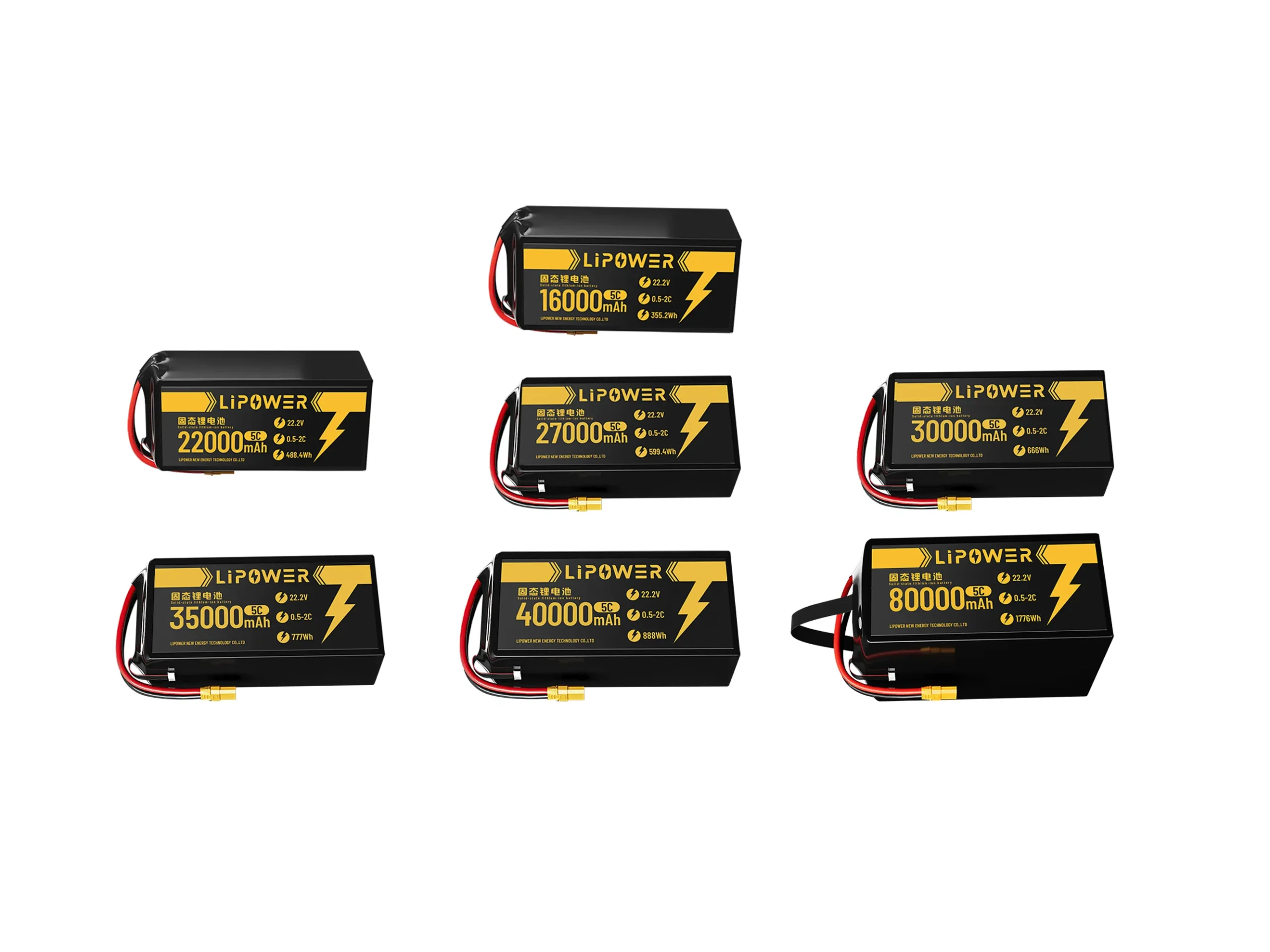 Drone solid-state battery