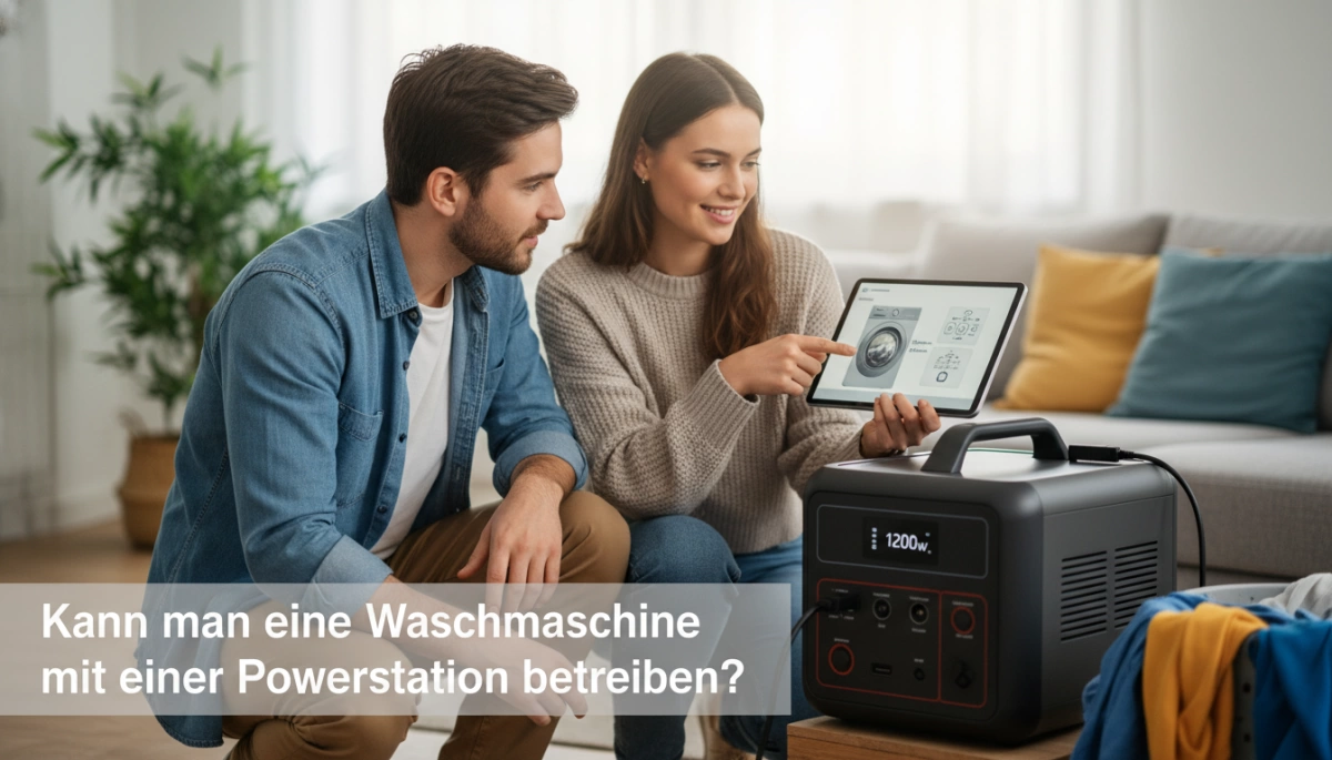 Kann man eine Waschmaschine mit einer Powerstation betreiben