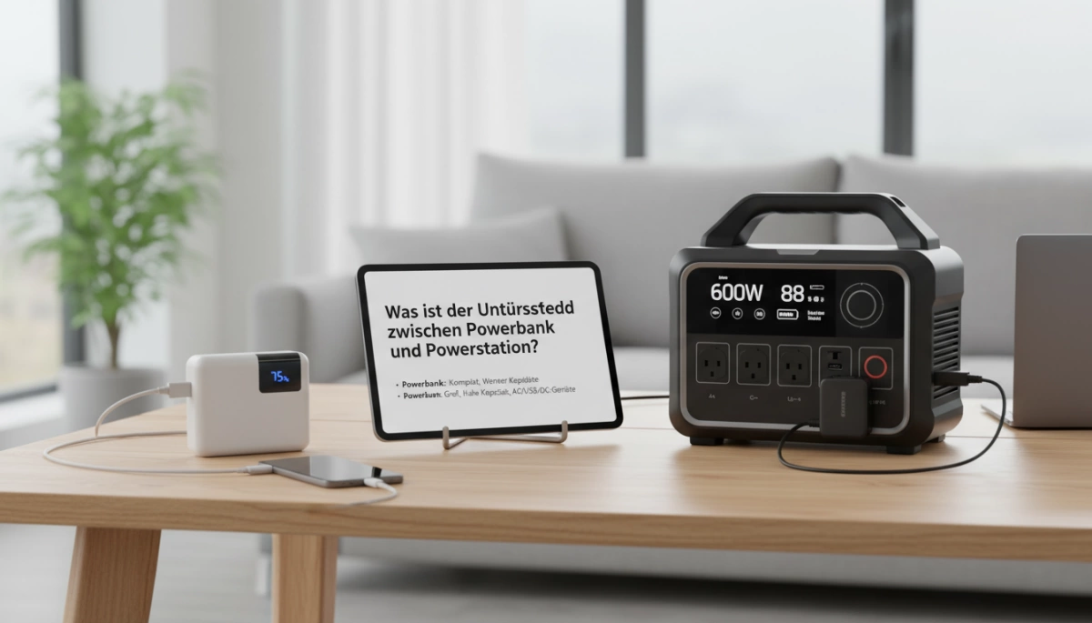 Unterschied Powerbank vs Powerstation einfach erklärt