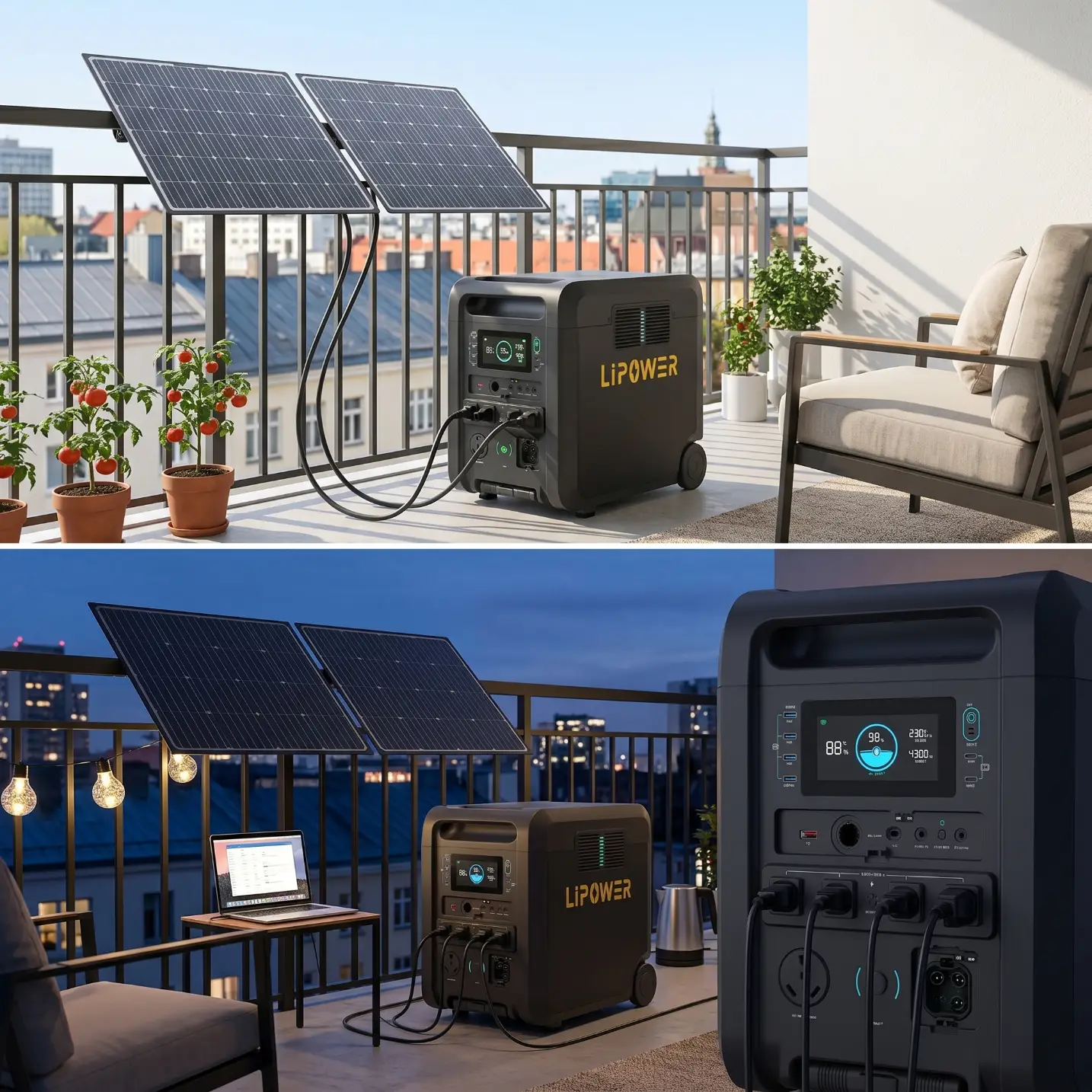 Portable Powerstation Balkon